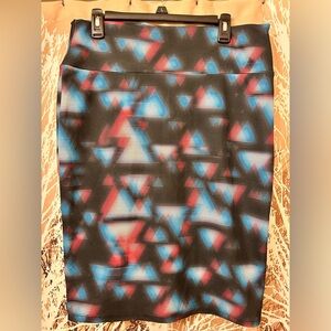 LuLaRoe Cassie Stretchy Geometric Skirt - XL